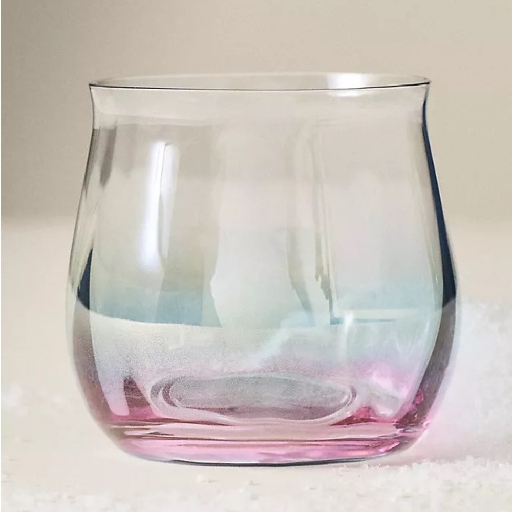 NEW (2) Anthropologie New York City Ballet Stemless Wine Glasses